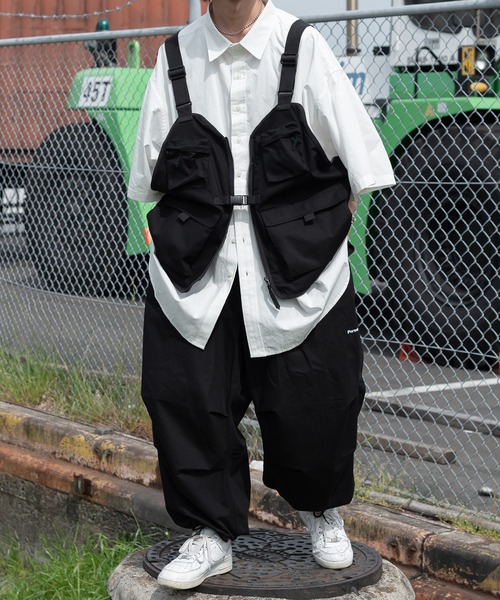 Perushu（ペルーシュ）の「ビッグシルエットワンポイントシャツ（シャツ/ブラウス・メンズ・オフホワイト/ピンク/イエロー/ブルー・MEDIUM/LARGE）」の9枚目の写真