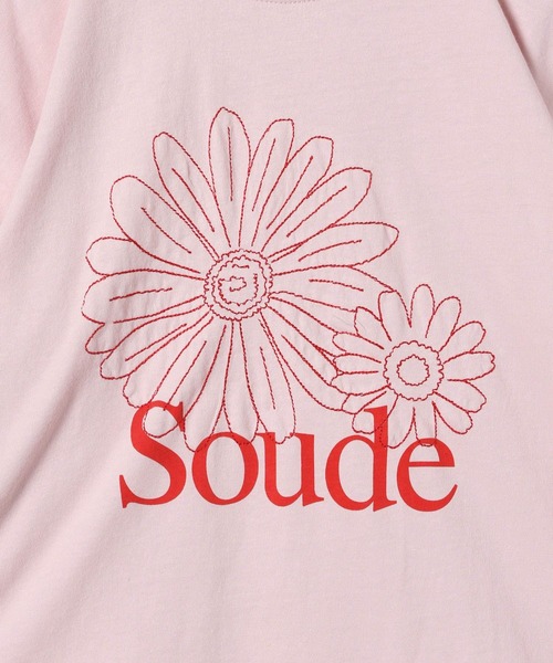 LOWRYS FARM（ローリーズファーム）の「フラワーシシュウＴシャツ　288373（Tシャツ/カットソー・キッズ・オフホワイト/ピンク/アイボリー・110cm/120cm/130cm/140cm/150cm）」の8枚目の写真