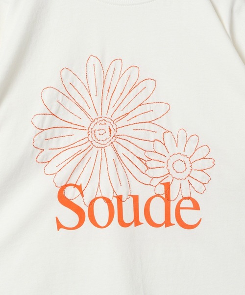 LOWRYS FARM（ローリーズファーム）の「フラワーシシュウＴシャツ　288373（Tシャツ/カットソー・キッズ・オフホワイト/ピンク/アイボリー・110cm/120cm/130cm/140cm/150cm）」の9枚目の写真