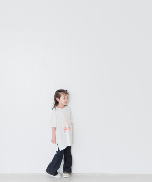 LOWRYS FARM（ローリーズファーム）の「フラワーシシュウＴシャツ　288373（Tシャツ/カットソー・キッズ・オフホワイト/ピンク/アイボリー・110cm/120cm/130cm/140cm/150cm）」の14枚目の写真