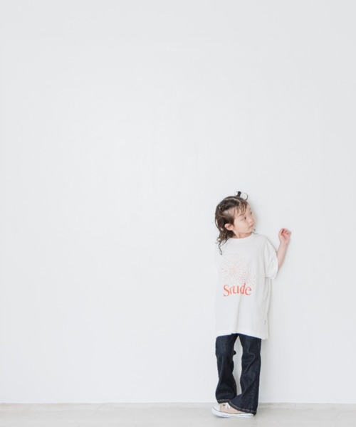 LOWRYS FARM（ローリーズファーム）の「フラワーシシュウＴシャツ　288373（Tシャツ/カットソー・キッズ・オフホワイト/ピンク/アイボリー・110cm/120cm/130cm/140cm/150cm）」の15枚目の写真