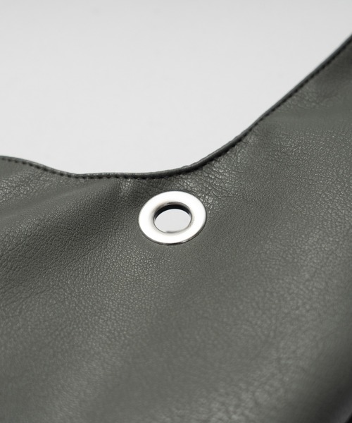 Wizzard（ウィザード）の「Wizzard ウィザード / PADDED LEATHER MARKET BAG / WAA22-001（トートバッグ・メンズ・ブラック/グレー・FREE）」の5枚目の写真