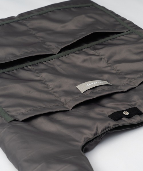 Wizzard（ウィザード）の「Wizzard ウィザード / PADDED LEATHER MARKET BAG / WAA22-001（トートバッグ・メンズ・ブラック/グレー・FREE）」の7枚目の写真