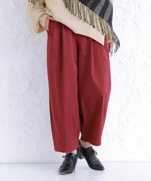 osharewalker（オシャレウォーカー）の「【廃盤】『チノサーカスパンツ』（チノパンツ・レディース・ブラック/ベージュ/オフホワイト/グリーン/レッド・1/2）」の5枚目の写真