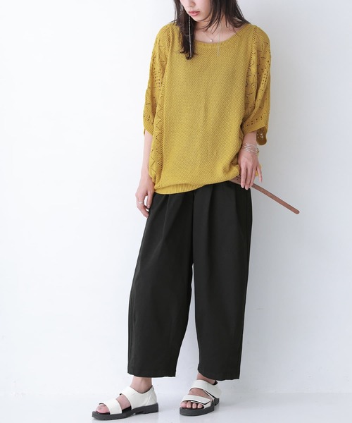 osharewalker（オシャレウォーカー）の「【廃盤】『チノサーカスパンツ』（チノパンツ・レディース・ブラック/ベージュ/オフホワイト/グリーン/レッド・1/2）」の13枚目の写真