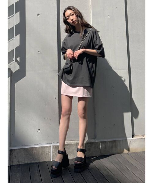 EMODA（エモダ）の「フィットミニスカート（スカート・レディース・ブラック/グレー/ピンク・SMALL/MEDIUM）」の20枚目の写真