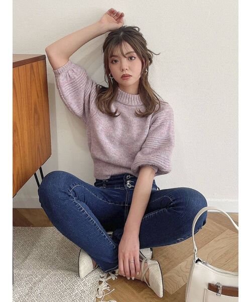 dazzlin（ダズリン）の「デニムハイウエストスキニーパンツ（デニムパンツ・レディース・ブルー/インディゴブルー・SMALL/MEDIUM/LARGE）」の13枚目の写真