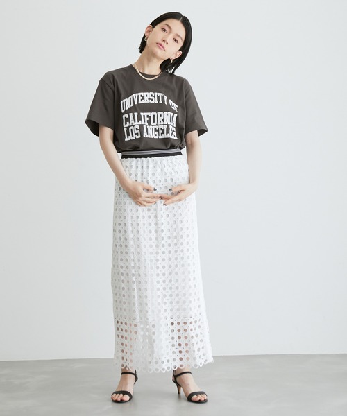 ADAM ET ROPE'(アダムエロペ)の「【GOOD ROCK SPEED】COLLEGE Tee UCLA(Tシャツ/カットソー・レディース・グレー系その他/ブラック・FREE)」の5枚目の写真