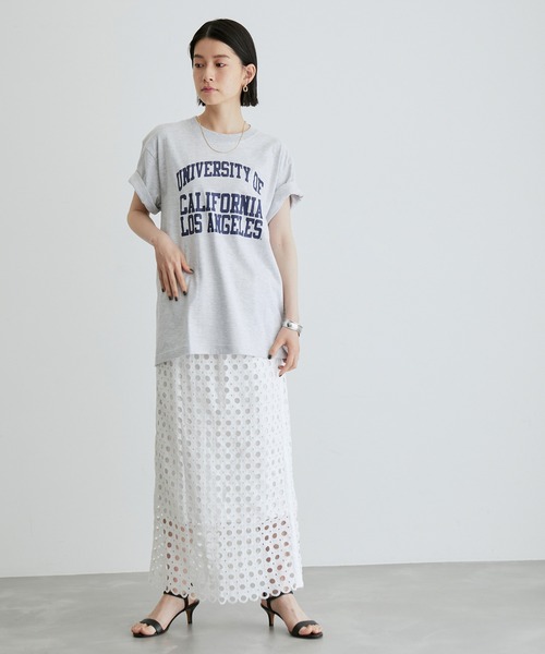 ADAM ET ROPE'(アダムエロペ)の「【GOOD ROCK SPEED】COLLEGE Tee UCLA(Tシャツ/カットソー・レディース・グレー系その他/ブラック・FREE)」の8枚目の写真