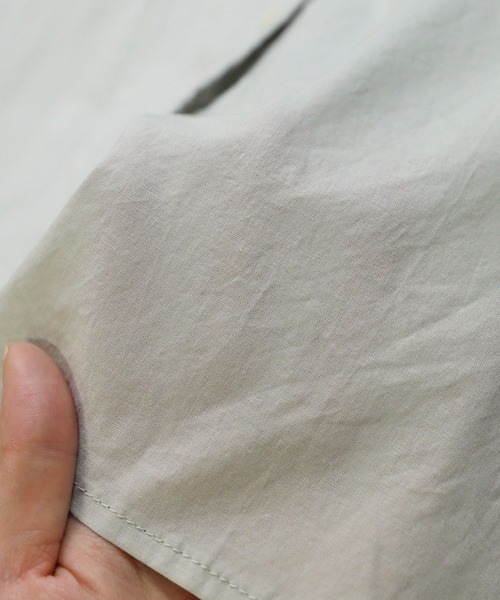 reca（レカ）の「フード付きBIG7分袖シャツ（シャツ/ブラウス・レディース・ライトグレー/ブラック系その他・FREE）」の10枚目の写真