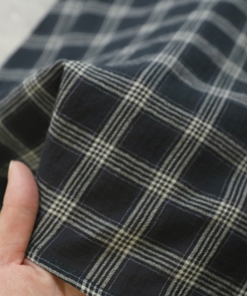 reca（レカ）の「フード付きBIG7分袖シャツ（シャツ/ブラウス・レディース・ライトグレー/ブラック系その他・FREE）」の9枚目の写真