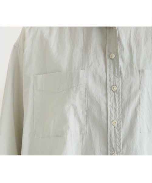 reca（レカ）の「フード付きBIG7分袖シャツ（シャツ/ブラウス・レディース・ライトグレー/ブラック系その他・FREE）」の7枚目の写真