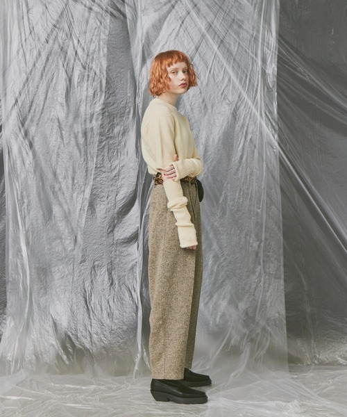 Happy John(ハッピージョン)の「wool like slacks pants/ウールライクスラックスパンツ(その他パンツ・レディース・ブラック/ベージュ・SMALL/MEDIUM)」の13枚目の写真