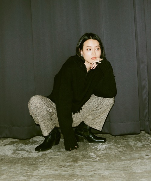 Happy John(ハッピージョン)の「wool like slacks pants/ウールライクスラックスパンツ(その他パンツ・レディース・ブラック/ベージュ・SMALL/MEDIUM)」の21枚目の写真