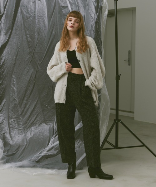 Happy John(ハッピージョン)の「wool like slacks pants/ウールライクスラックスパンツ(その他パンツ・レディース・ブラック/ベージュ・SMALL/MEDIUM)」の15枚目の写真