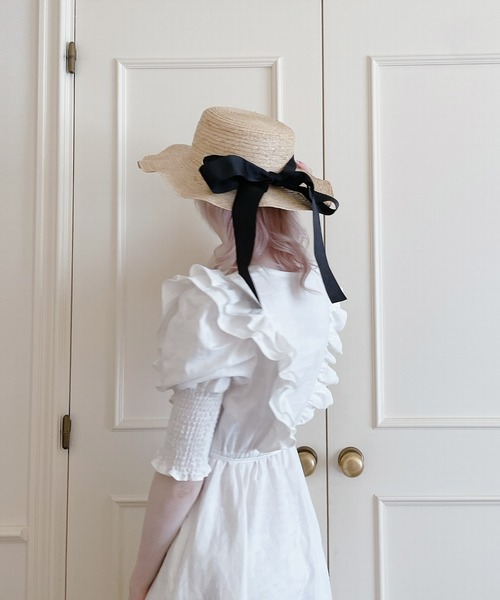 PAIN（ペイン）の「フリルリネンロングワンピース（ワンピース・レディース・ホワイト/ブラック・FREE）」の21枚目の写真