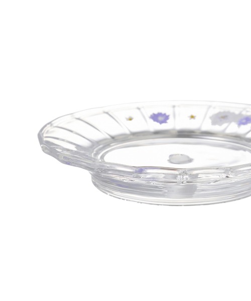 セール】フラワーフリル ガラススタンド パープル（食器）｜Francfranc