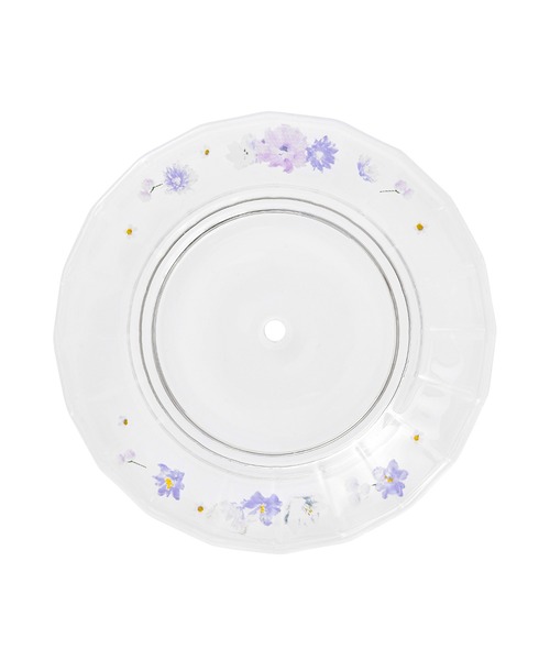 セール】フラワーフリル ガラススタンド パープル（食器）｜Francfranc