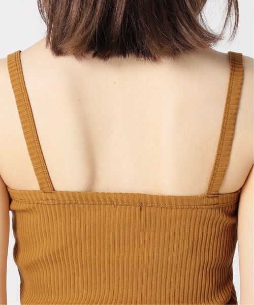 EDIT. FOR LULU（エディットフォールル）の「LU ストレッチリブキャミソール（キャミソール・レディース・ネイビー/ピンク/イエロー・FREE）」の12枚目の写真