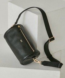 Lui's | シュリンクレザードラムポーチ(ショルダーバッグ)