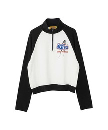 HYSTERIC GLAMOUR | SUPER GIRL ハーフジッププルオーバー(Tシャツ/カットソー)