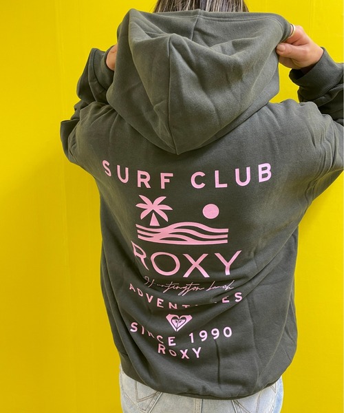 ROXY（ロキシー）の「LOGO HOODIE/ロキシーバックプリントプルオーバーパーカー（パーカー・レディース・ホワイト/ブラック/チャコールグレー/グレー・MEDIUM/LARGE）」の3枚目の写真