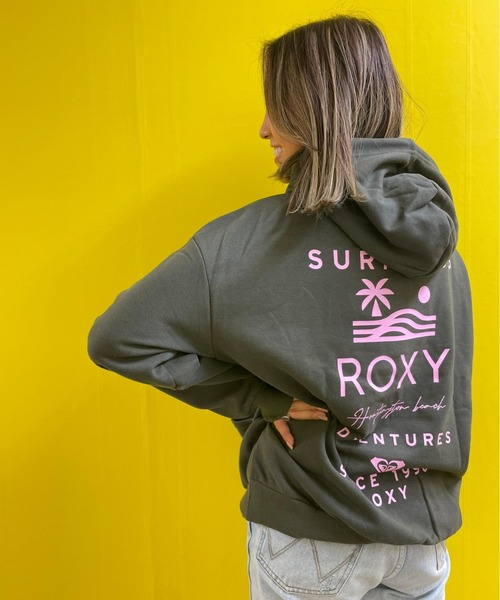 ROXY（ロキシー）の「LOGO HOODIE/ロキシーバックプリントプルオーバーパーカー（パーカー・レディース・ホワイト/ブラック/チャコールグレー/グレー・MEDIUM/LARGE）」の13枚目の写真