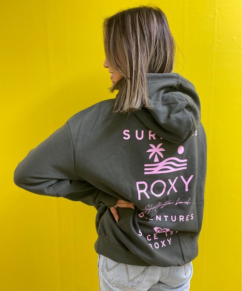 ROXY（ロキシー）の「LOGO HOODIE/ロキシーバックプリントプルオーバーパーカー（パーカー・レディース・ホワイト/ブラック/チャコールグレー/グレー・MEDIUM/LARGE）」の11枚目の写真