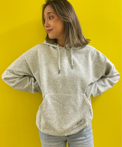 ROXY（ロキシー）の「LOGO HOODIE/ロキシーバックプリントプルオーバーパーカー（パーカー・レディース・ホワイト/ブラック/チャコールグレー/グレー・MEDIUM/LARGE）」の9枚目の写真