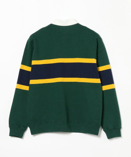 BEAMS PLUS(ビームスプラス)の「BEAMS PLUS / スタンドカラー ラガーシャツ(スウェット・メンズ・オレンジ/ネイビー/グリーン・L/M/S/XL)」の10枚目の写真