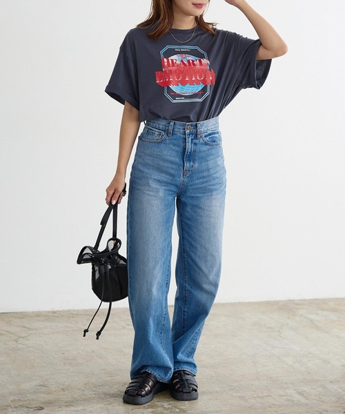 KOBE LETTUCE（コウベレタス）の「バンドツアー風Tシャツ（Tシャツ/カットソー・レディース・オフホワイト/ブラック/ピンク/ブルー/チャコール・FREE）」の19枚目の写真