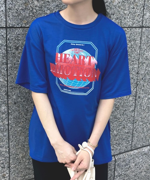 KOBE LETTUCE（コウベレタス）の「バンドツアー風Tシャツ（Tシャツ/カットソー・レディース・オフホワイト/ブラック/ピンク/ブルー/チャコール・FREE）」の21枚目の写真