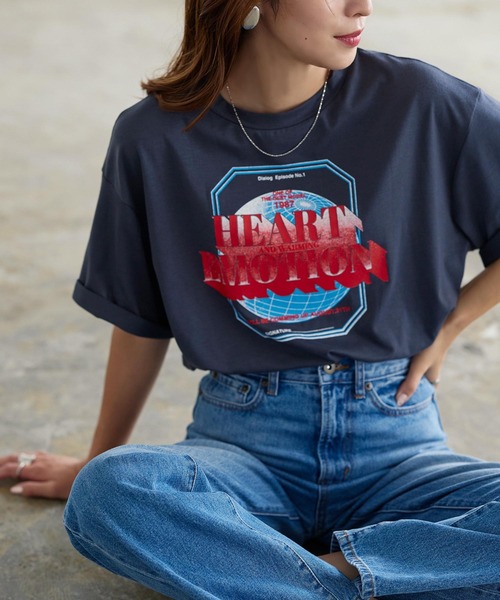 KOBE LETTUCE（コウベレタス）の「バンドツアー風Tシャツ（Tシャツ/カットソー・レディース・オフホワイト/ブラック/ピンク/ブルー/チャコール・FREE）」の16枚目の写真