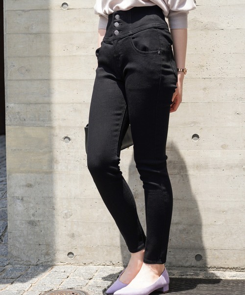 GOOD STYLE JEANS ハイウエストスキニーデニムパンツ（デニム