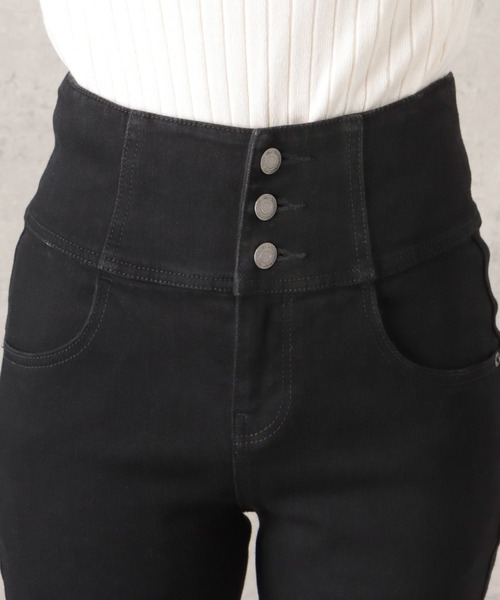NAVY(ネイビー)の「GOOD STYLE JEANS ハイウエストスキニーデニムパンツ(デニムパンツ・レディース・ワンウォッシュ/ブラック・L/M/XS/S)」の11枚目の写真