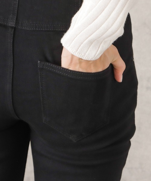 NAVY(ネイビー)の「GOOD STYLE JEANS ハイウエストスキニーデニムパンツ(デニムパンツ・レディース・ワンウォッシュ/ブラック・L/M/XS/S)」の14枚目の写真