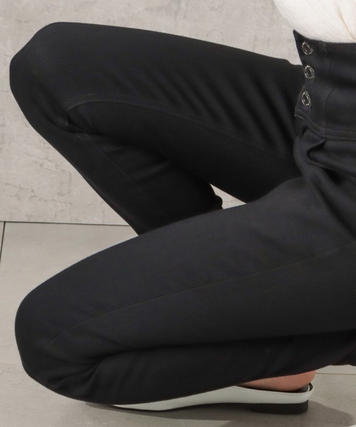 NAVY(ネイビー)の「GOOD STYLE JEANS ハイウエストスキニーデニムパンツ(デニムパンツ・レディース・ワンウォッシュ/ブラック・L/M/XS/S)」の16枚目の写真