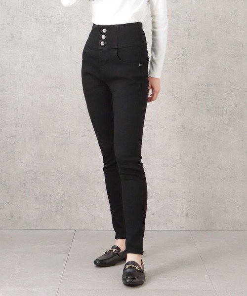 NAVY(ネイビー)の「GOOD STYLE JEANS ハイウエストスキニーデニムパンツ(デニムパンツ・レディース・ワンウォッシュ/ブラック・L/M/XS/S)」の22枚目の写真