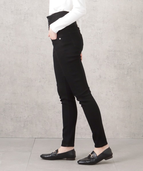 NAVY(ネイビー)の「GOOD STYLE JEANS ハイウエストスキニーデニムパンツ(デニムパンツ・レディース・ワンウォッシュ/ブラック・L/M/XS/S)」の19枚目の写真