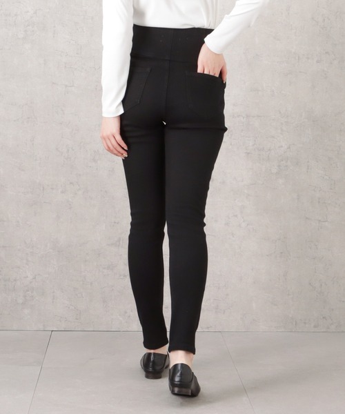NAVY(ネイビー)の「GOOD STYLE JEANS ハイウエストスキニーデニムパンツ(デニムパンツ・レディース・ワンウォッシュ/ブラック・L/M/XS/S)」の18枚目の写真