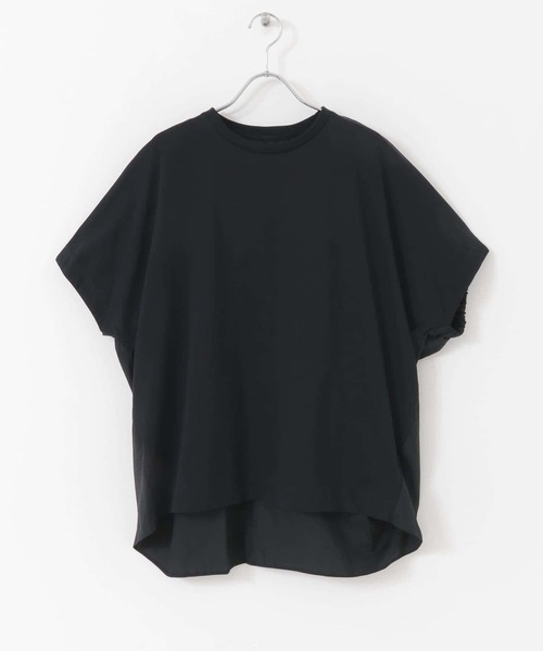 URBAN RESEARCH(アーバンリサーチ)の「前後切替オーバーチュニック(Tシャツ/カットソー・レディース・ブラック/ホワイト/ブルー・FREE)」の2枚目の写真