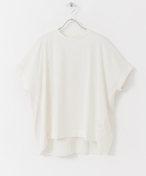 URBAN RESEARCH(アーバンリサーチ)の「前後切替オーバーチュニック(Tシャツ/カットソー・レディース・ブラック/ホワイト/ブルー・FREE)」の9枚目の写真