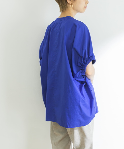 URBAN RESEARCH(アーバンリサーチ)の「前後切替オーバーチュニック(Tシャツ/カットソー・レディース・ブラック/ホワイト/ブルー・FREE)」の21枚目の写真