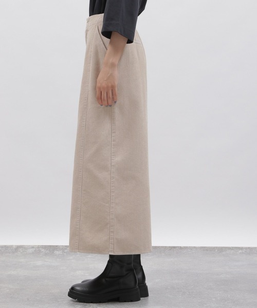 LAKOLE（ラコレ）の「8Wコーデュロイナロースカート[セットアップ対応] / 158270（スカート・レディース・ダークブラウン/カーキ/オレンジ系その他/グレイッシュベージュ・SMALL/MEDIUM）」の20枚目の写真