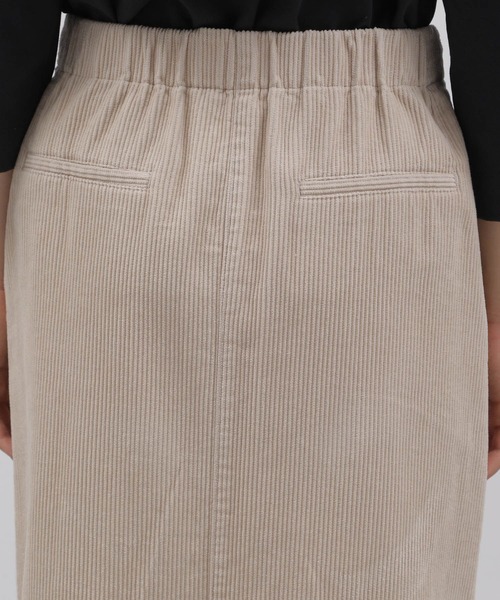 LAKOLE（ラコレ）の「8Wコーデュロイナロースカート[セットアップ対応] / 158270（スカート・レディース・ダークブラウン/カーキ/オレンジ系その他/グレイッシュベージュ・SMALL/MEDIUM）」の10枚目の写真