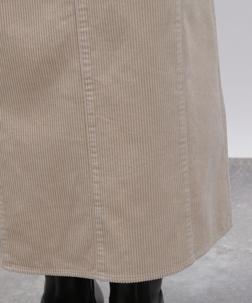LAKOLE（ラコレ）の「8Wコーデュロイナロースカート[セットアップ対応] / 158270（スカート・レディース・ダークブラウン/カーキ/オレンジ系その他/グレイッシュベージュ・SMALL/MEDIUM）」の12枚目の写真