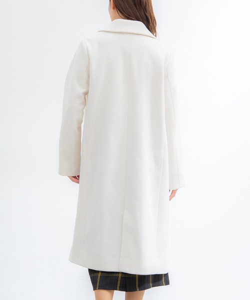 Honeys(ハニーズ)の「チェスターコート(チェスターコート・レディース・スモークピンク/ホワイト/ブラック/ベージュ系その他/ネイビー/杢グレー/ミント/ブラウン系その他・LL/M/L/S)」の11枚目の写真