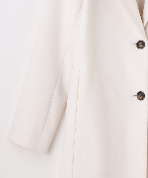 Honeys(ハニーズ)の「チェスターコート(チェスターコート・レディース・スモークピンク/ホワイト/ブラック/ベージュ系その他/ネイビー/杢グレー/ミント/ブラウン系その他・LL/M/L/S)」の14枚目の写真