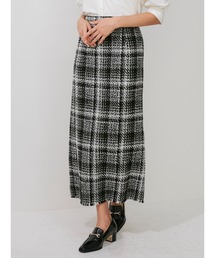 MERCURYDUO | ヘムフリンジツイードタイトスカート(スカート)