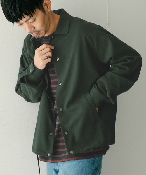 ITEMS URBANRESEARCH(アイテムズ アーバンリサーチ)の「『セットアップ対応』 TR 総裏コーチジャケット(ブルゾン・メンズ・ブラック/ベージュ/ネイビー/グリーン・MEDIUM/LARGE)」の4枚目の写真